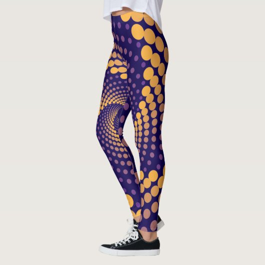 Spiral-Vortex-Muster Leggings (Links)