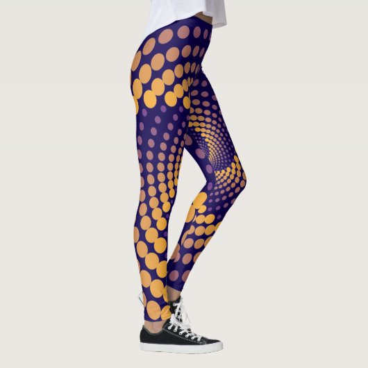 Spiral-Vortex-Muster Leggings (Rechts)