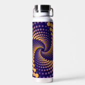 Spiral-Vortex-Muster Trinkflasche (Rückseite)