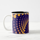 Spiral-Vortex-Muster Zweifarbige Tasse (Links)
