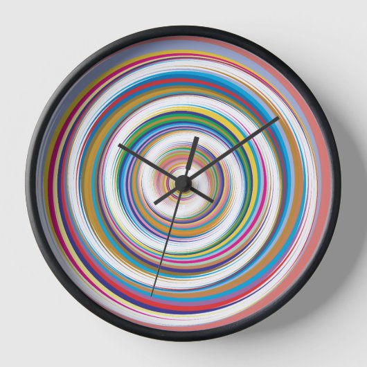 Spiral Vortex Round Wall Uhr (Vorderseite)