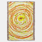 Spiral Wave Bloom – Premium Throw Blanket Decke (Vorderseite Vertikal)