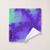 Spiral Waves Fraktal Badehandtuch Set (Waschlappen)