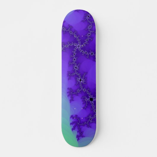 Spiral Waves Fraktal Skateboard Deck (Vorne)