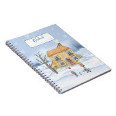 Spiral Winter Theme Notebook Notizblock (Rechte Seite)