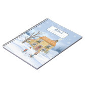 Spiral Winter Theme Notebook Notizblock (Linke Seite)