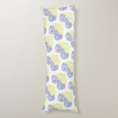 Spiral Wirbel mehandi Herz Ukrainische Flaggenfarb Seitenschläferkissen (Vorderseite Vertikal)