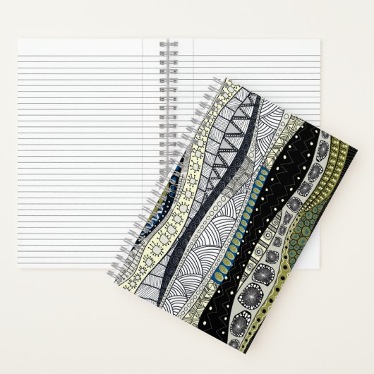 Spiral Zen Waves Notebook Notizblock (Innen)