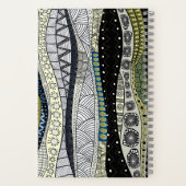Spiral Zen Waves Notebook Notizblock (Rückseite)
