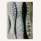 Spiral Zen Waves Notebook Notizblock (Vorderseite)