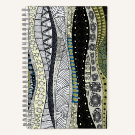 Spiral Zen Waves Notebook Notizblock