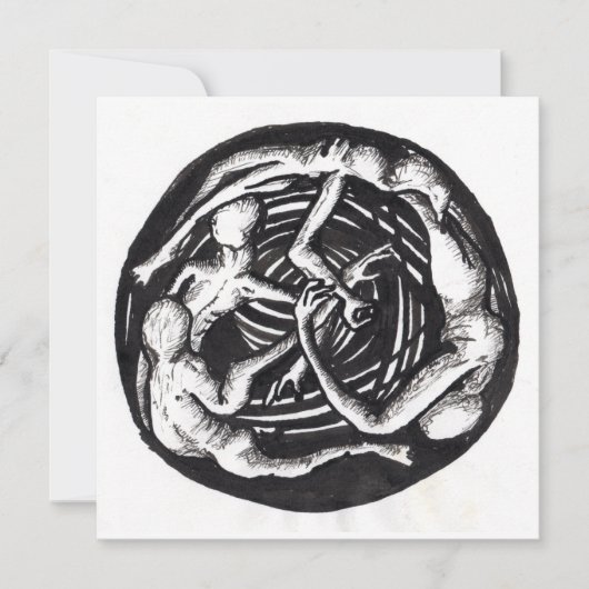 Spiralabstieg, flache Karte (Vorderseite)