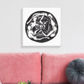Spiralabstieg Leinwanddruck (Insitu (Wohnzimmer))