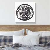 Spiralabstieg Leinwanddruck (Insitu (Schlafzimmer))