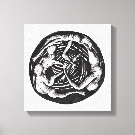 Spiralabstieg Leinwanddruck (Vorderseite)