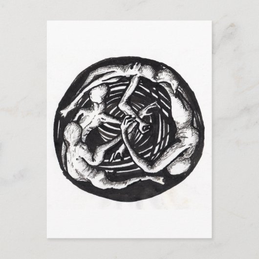 Spiralabstieg Postkarte (Vorderseite)