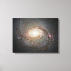 Spiralarm-Raum-Universum spielt schwarzes Leinwanddruck