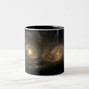 Spiralarme NGC 2207 u. IC 2163 Zweifarbige Tasse