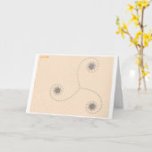 Spiralatta Karte (Gelbe Blume)