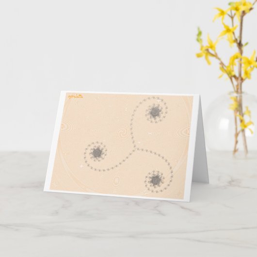 Spiralatta Karte (Gelbe Blume)