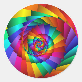 Spiralaufkleber Runder Aufkleber