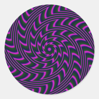 Spiralaufkleber Runder Aufkleber