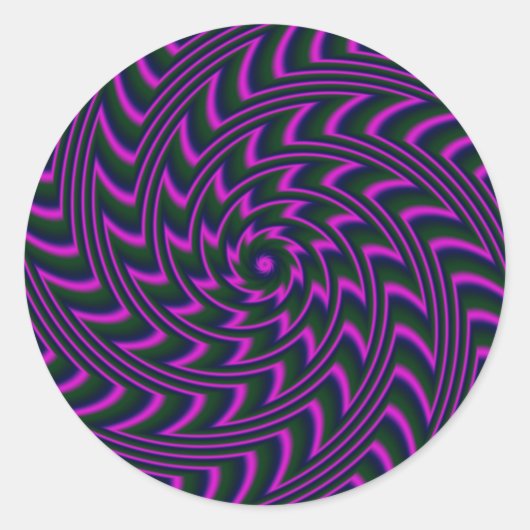 Spiralaufkleber Runder Aufkleber (Vorderseite)