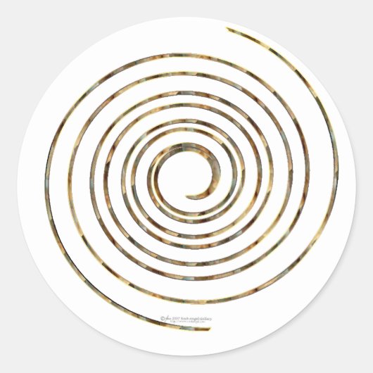 Spiralaufkleber Runder Aufkleber (Vorderseite)