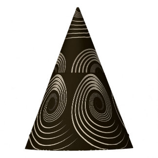 Spiralbahnen: Stilvolles Vintages Muster Partyhütchen