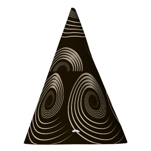 Spiralbahnen: Stilvolles Vintages Muster Partyhütchen (Rechts)