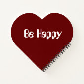 Spiralband-Liliumcandidum in Herzform Notizblock (Rückseite)