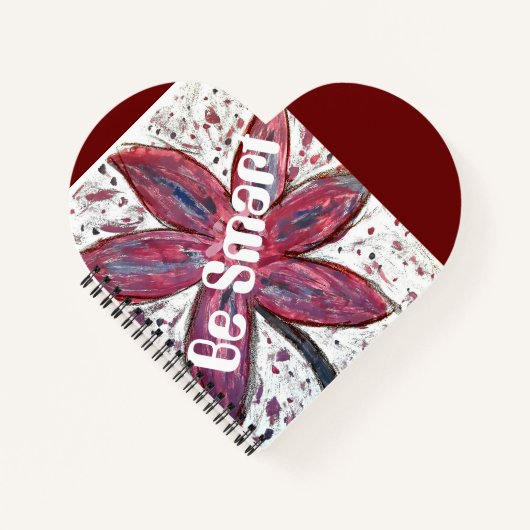 Spiralband-Liliumcandidum in Herzform Notizblock (Vorderseite)