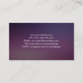 Spiralbaum des Lebens - Farbschweißes Blattwerk Visitenkarte (Rückseite)