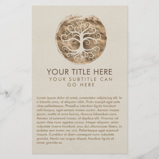 Spiralbaum des Lebens - Yggdrasil Flyer (Vorne)