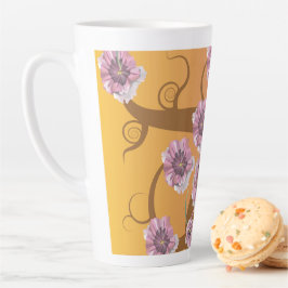 Spiralbaum mit Blume  Milchtasse