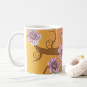 Spiralbaum mit Blüte Kaffeetasse