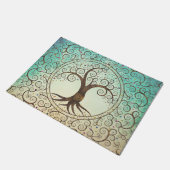 Spiralbaum - Yggdrasil Fußmatte (Schrägansicht)