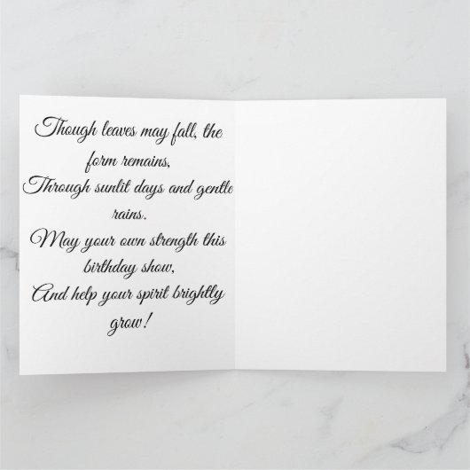 Spiralbaumkarte Karte (Innenseite)