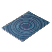 spiralblau - hypnotisch notizblock (Linke Seite)