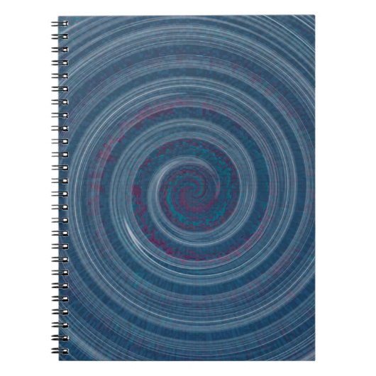 spiralblau - hypnotisch notizblock (Vorderseite)