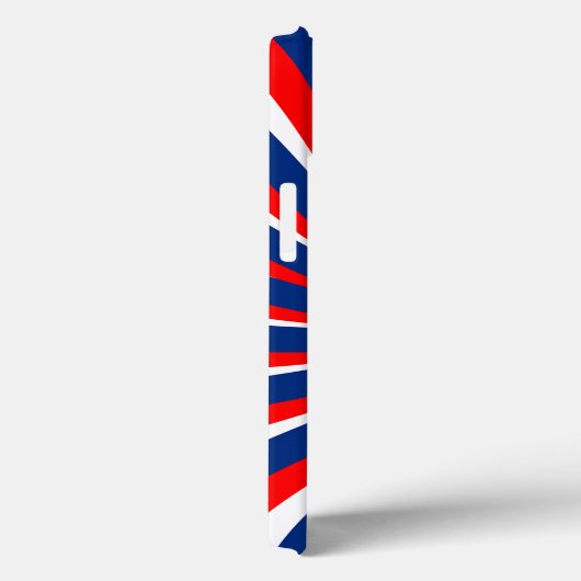 Spiralblau-weiß rot Case-Mate iPhone hülle (Rückseite / Rechts)