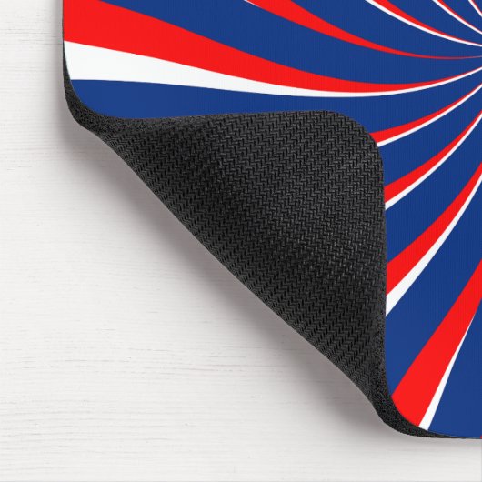 Spiralblau weiß rot... mousepad (Ecke)