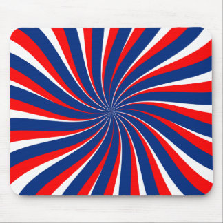 Spiralblau weiß rot... mousepad