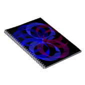 Spiralblock mit geometrischer Figur 8 Notizblock (Rechte Seite)