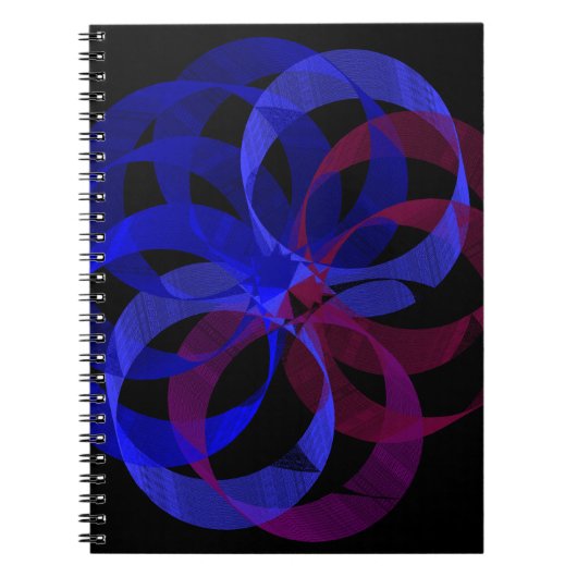 Spiralblock mit geometrischer Figur 8 Notizblock (Vorderseite)