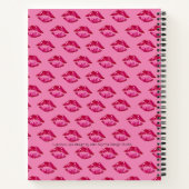 Spiralblock mit Luscious Lips-Muster Notizblock (Rückseite)