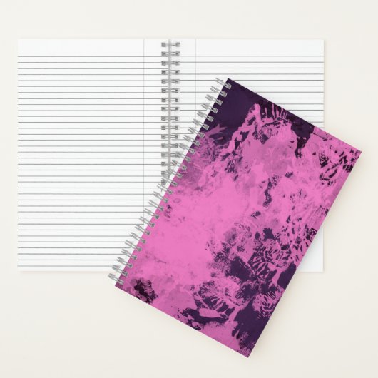 Spiralblock mit rosa grungy Lackstyle Notizblock (Innen)