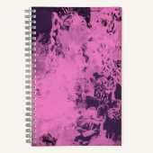 Spiralblock mit rosa grungy Lackstyle Notizblock (Vorderseite)