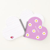 Spiralblock mit rosa Herz-Daisy-Kette Notizblock (Innenseite)