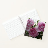 Spiralblock mit rosa Pfingstrosen Notizblock (Innenseite)